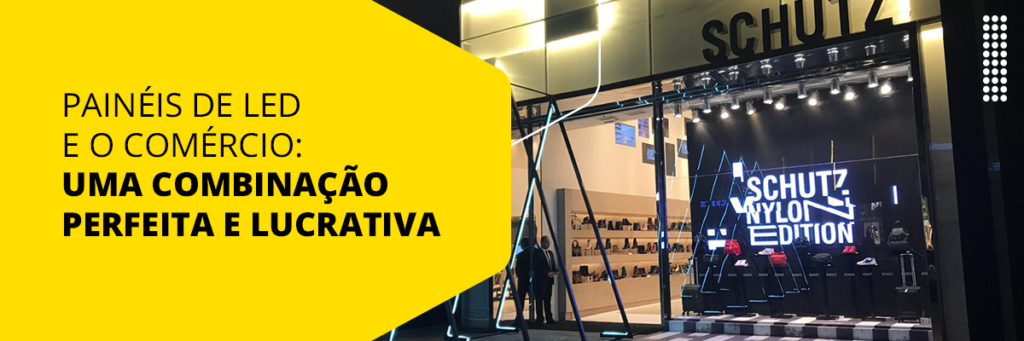 Painel de LED para lojas e comércios em geral